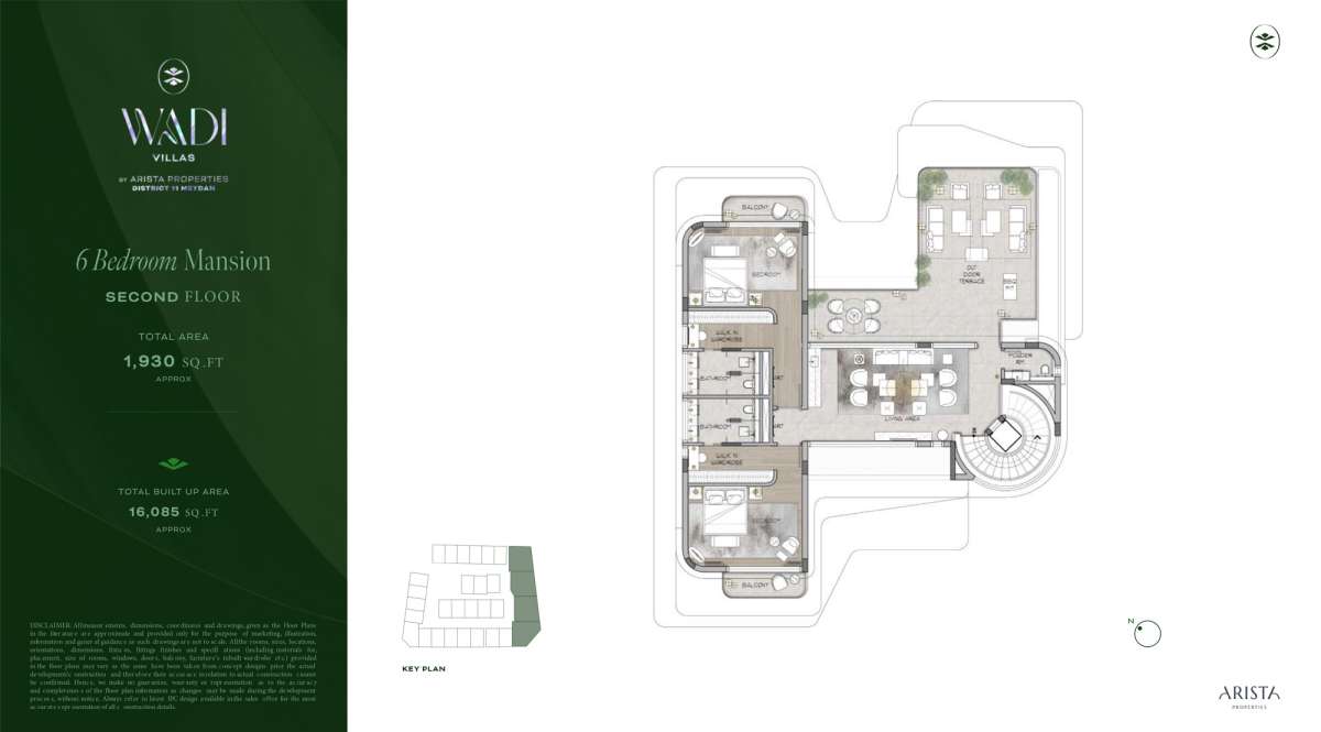 6 Bedroom, Second Floor